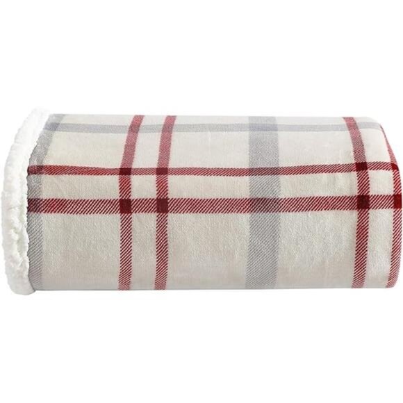 Ultra Soft Plush Throw Blanket Faux Shearling Popcorn Fleece Oversized Cozy - Picture 7 of 7